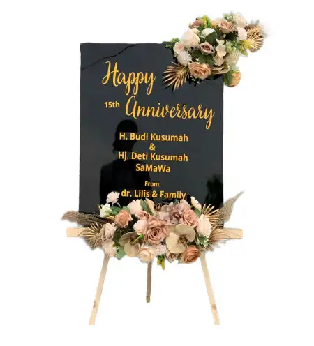 Papan Bunga Akrilik Larangan Indah