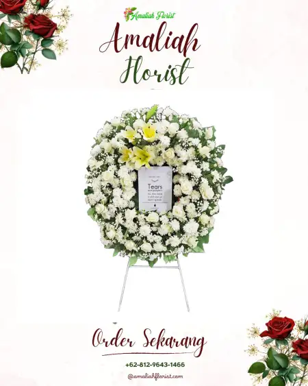 Krans Bunga Duka Larangan Indah